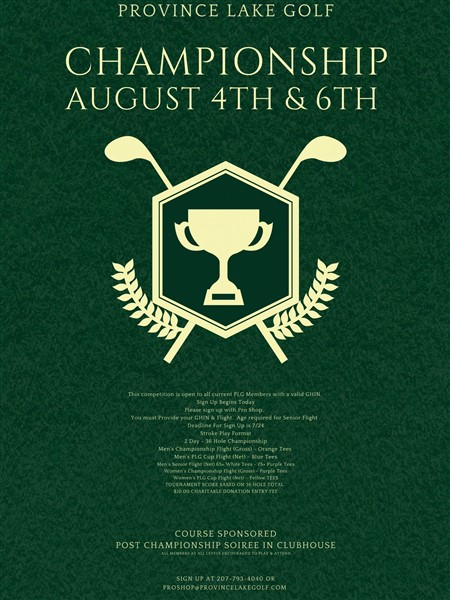 Updated Province Lake Golf Club Championship Poster 2 1 450 x 600